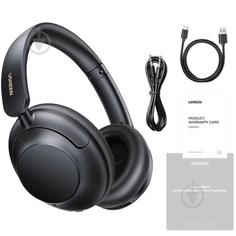 Гарнитура UGREEN HP202 HiTune Max5 Hybrid black (25255) - фото 6