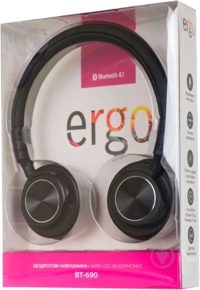 Гарнитура Ergo BT-690 black - фото 6 Гарнитура Ergo BT-690 black - фото 6