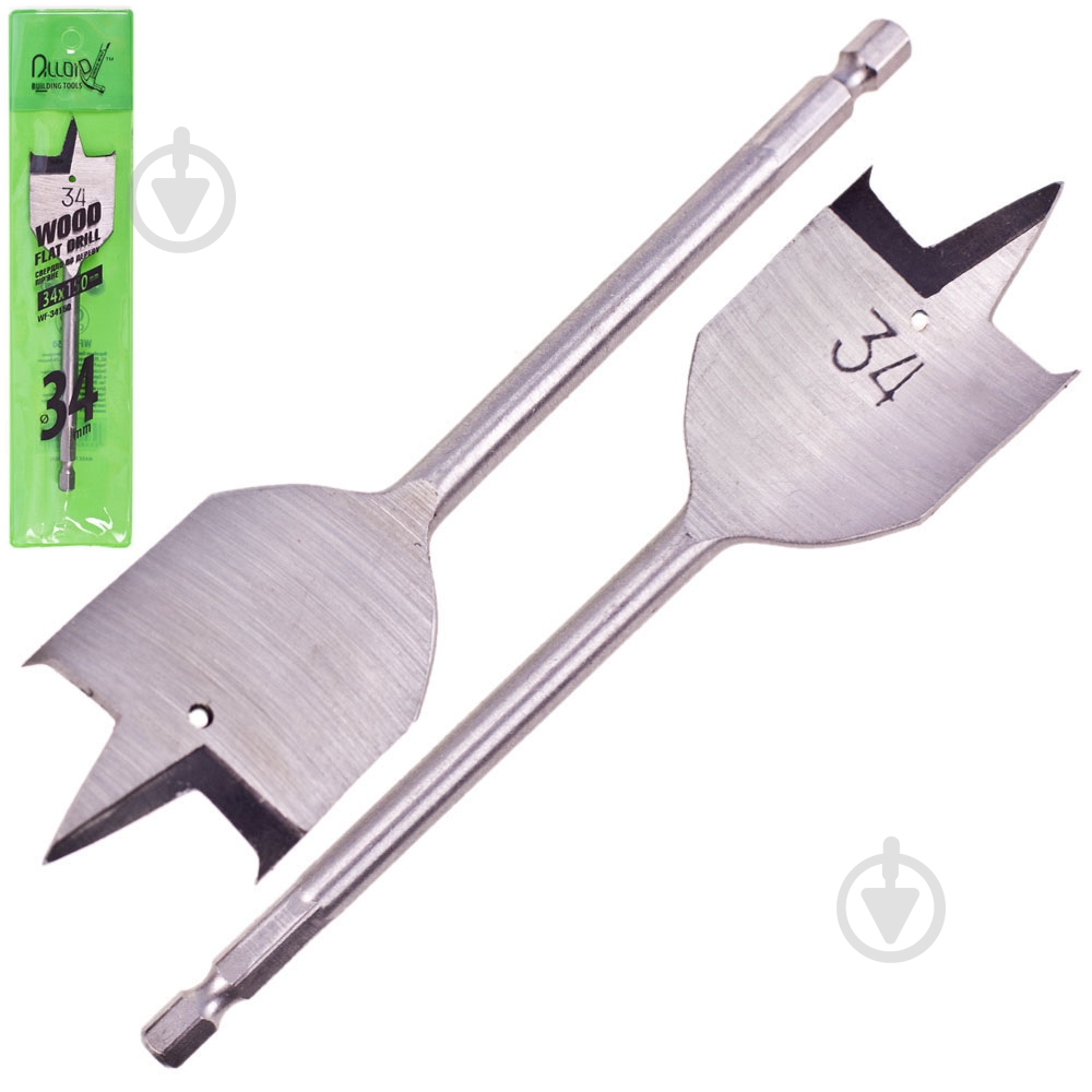 Сверло по дереву перовое Alloid 34 мм 1 шт. WF-34150 - фото 1 Сверло по дереву перовое Alloid 34 мм 1 шт. WF-34150 - фото 1
