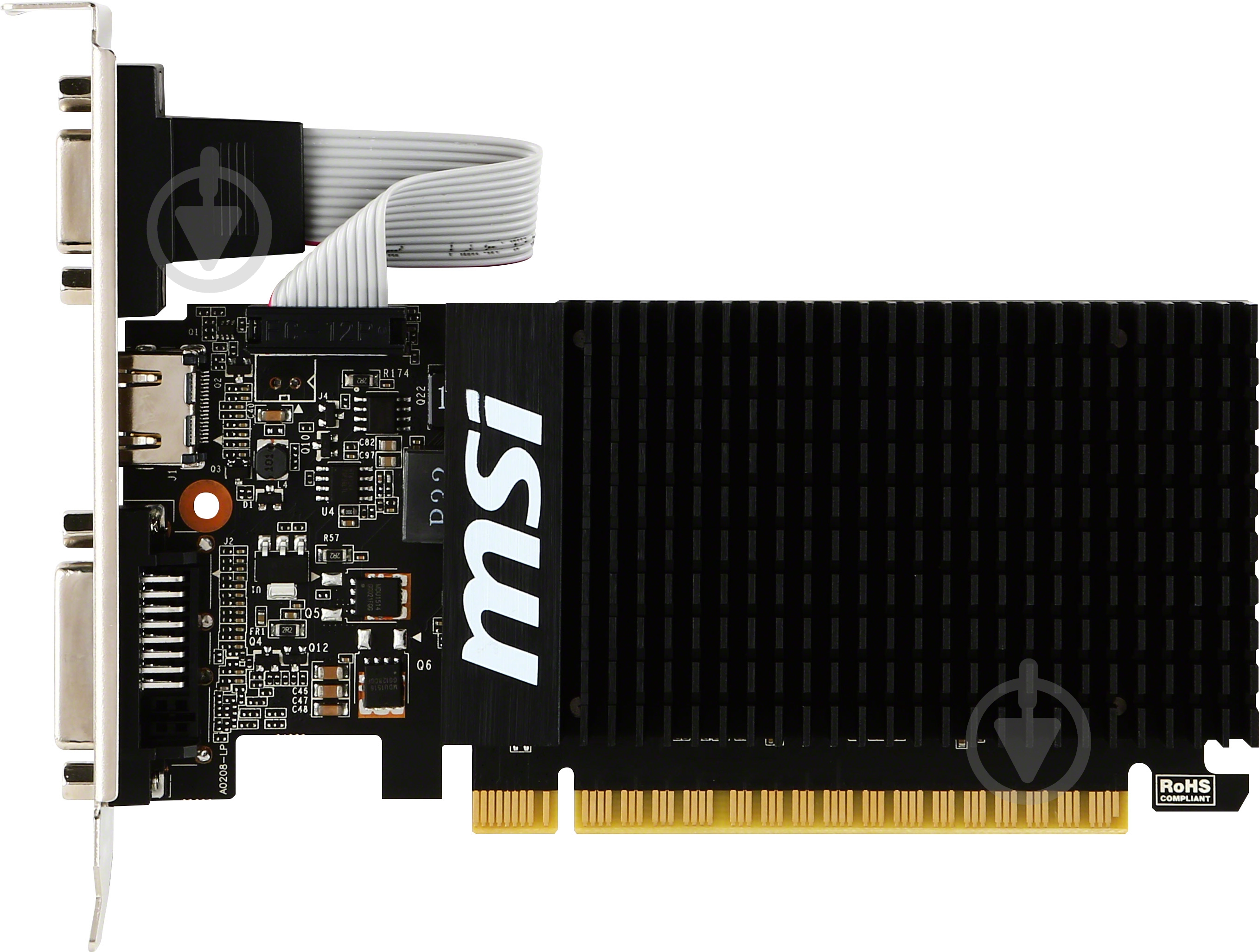 Видеокарта MSI GeForce GT 710 2GB GDDR3 64bit (GT 710 2GD3H LP) - фото 1 Видеокарта MSI GeForce GT 710 2GB GDDR3 64bit (GT 710 2GD3H LP) - фото 1
