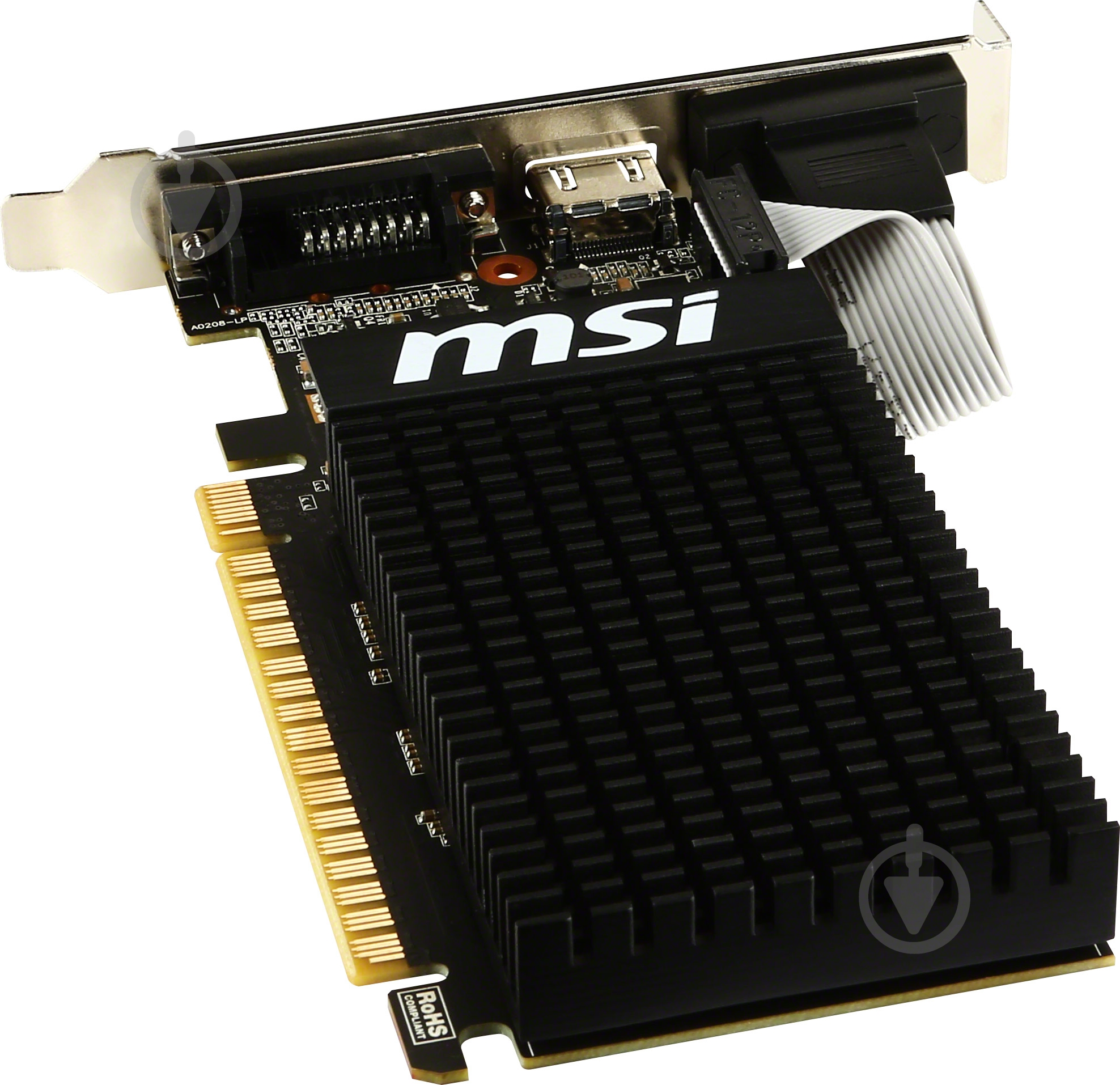 Видеокарта MSI GeForce GT 710 2GB GDDR3 64bit (GT 710 2GD3H LP) - фото 4 Видеокарта MSI GeForce GT 710 2GB GDDR3 64bit (GT 710 2GD3H LP) - фото 4