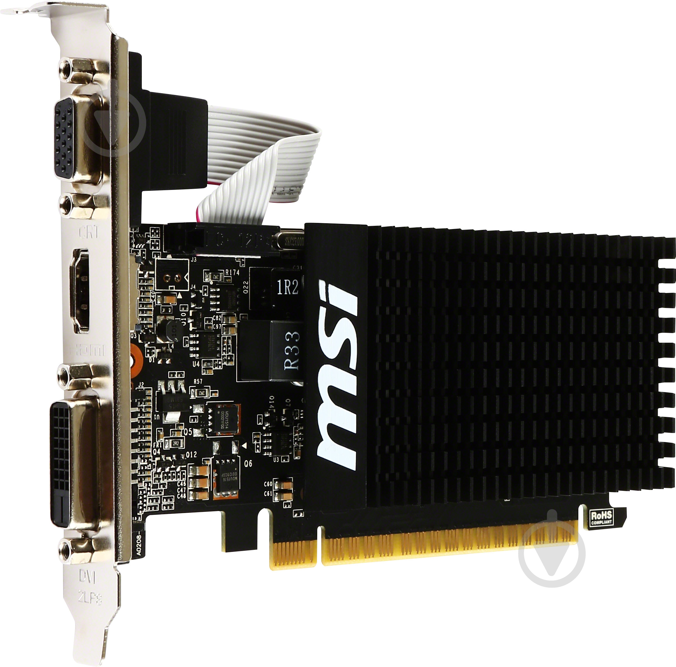 Видеокарта MSI GeForce GT 710 2GB GDDR3 64bit (GT 710 2GD3H LP) - фото 3 Видеокарта MSI GeForce GT 710 2GB GDDR3 64bit (GT 710 2GD3H LP) - фото 3