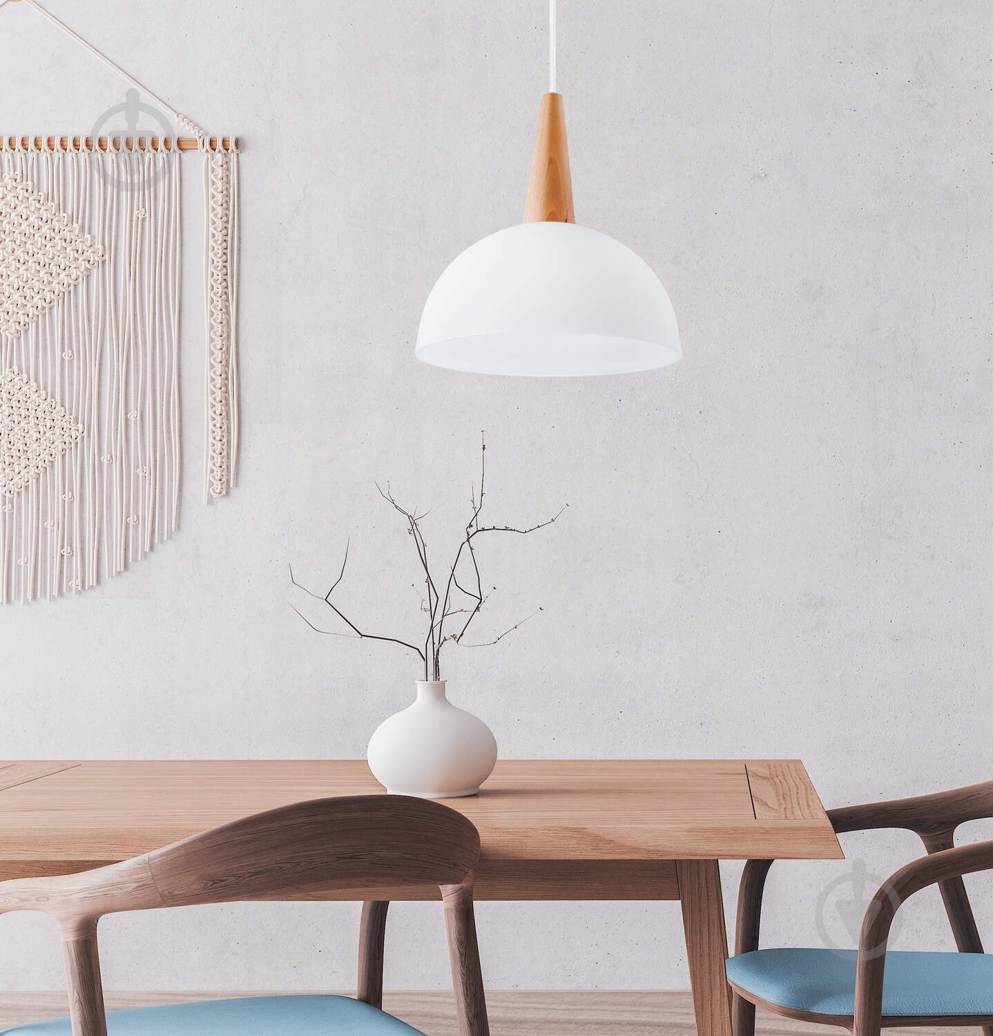 Подвес ALFA Anja 1xE27 белый 9626 - фото 4