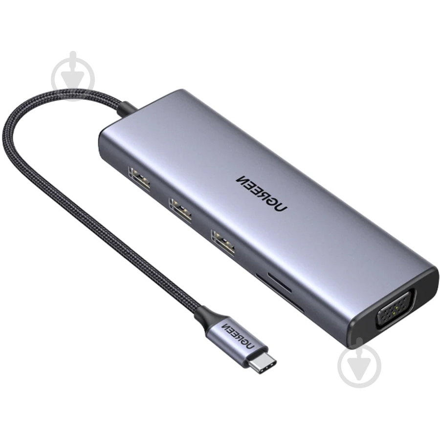 Док-станция UGREEN CM498 silver (15600) - фото 1