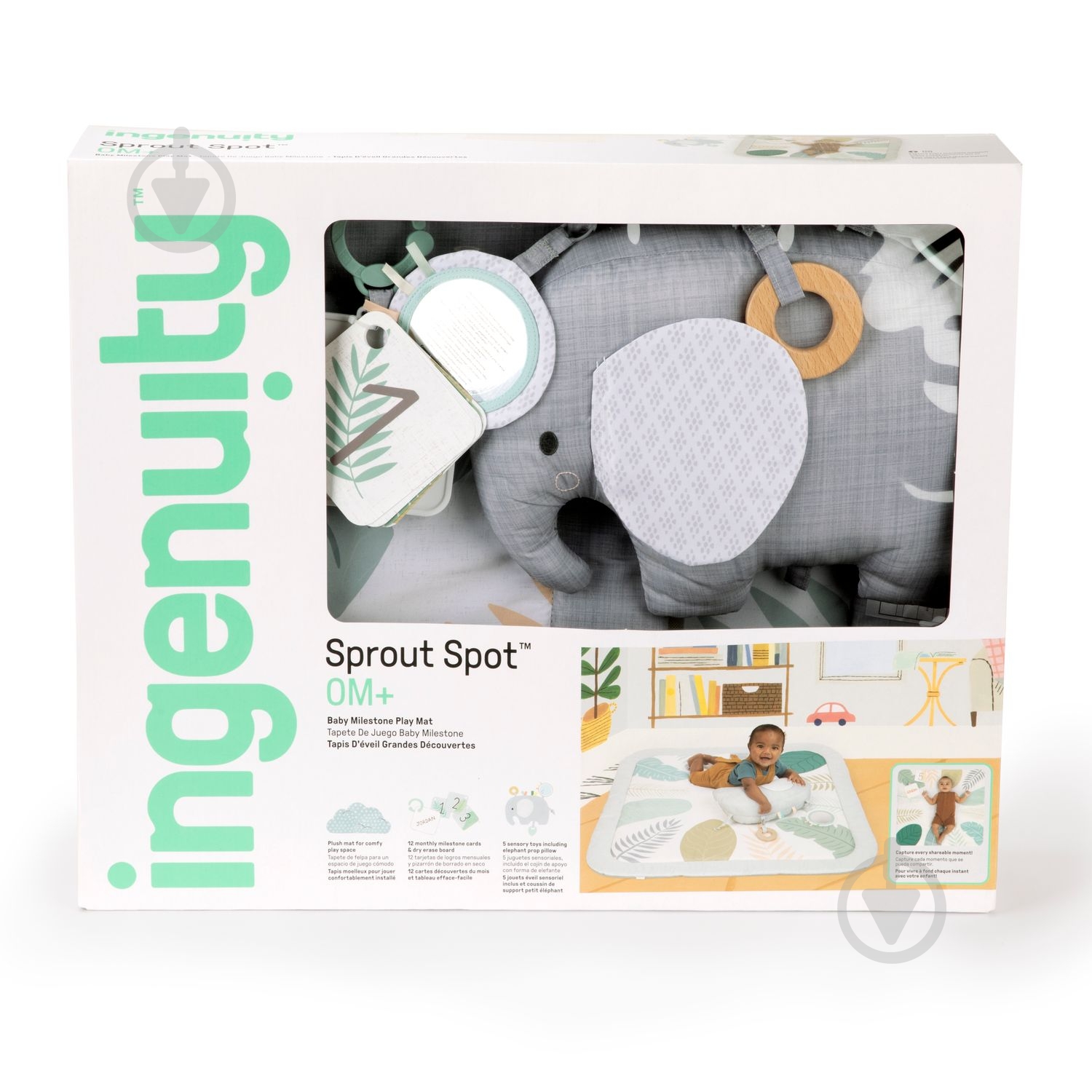 Развивающий коврик Ingenuity Sprout Spot 12811 - фото 6