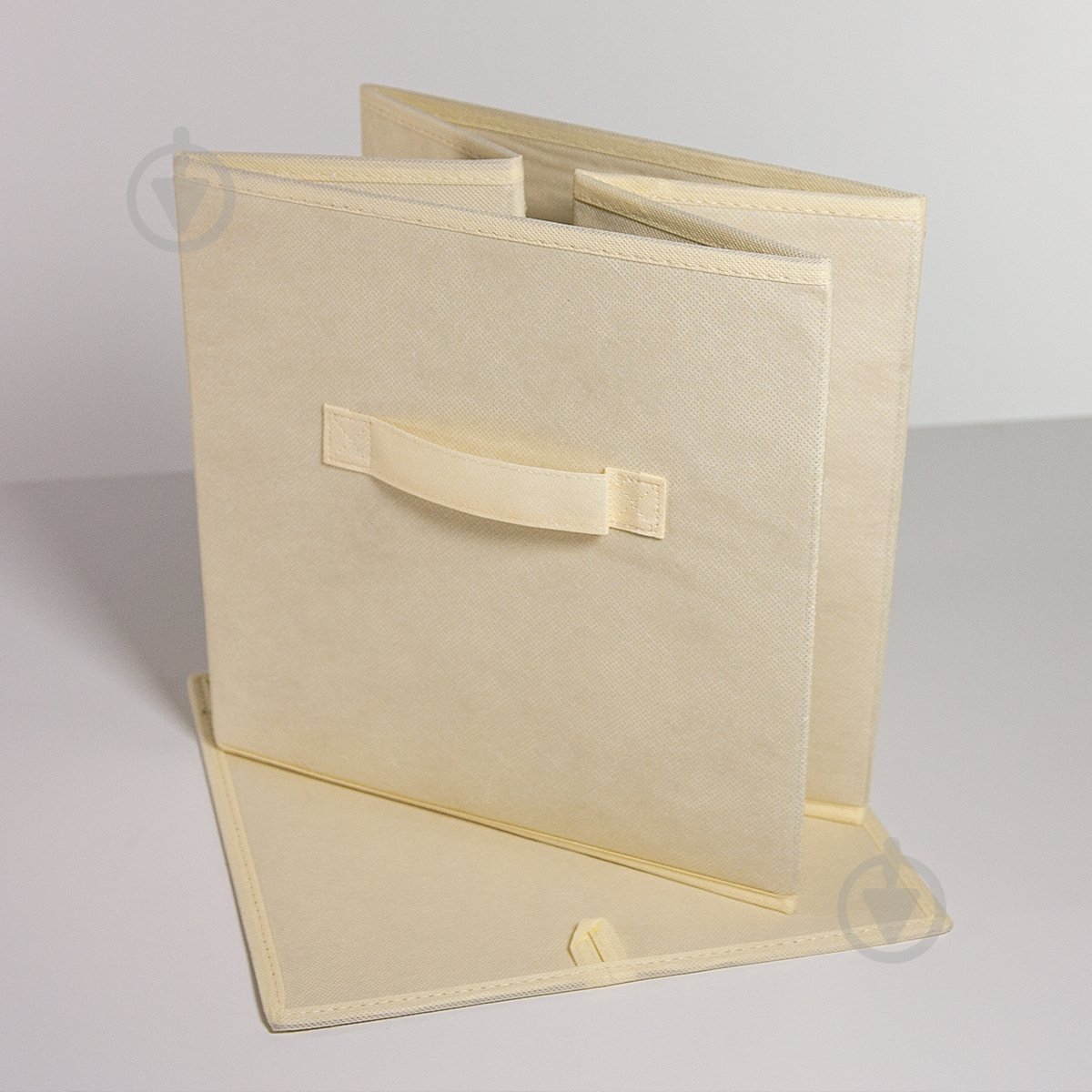 Ящик для зберігання MVM TH-08 BEIGE 280x280x280 мм - фото 5