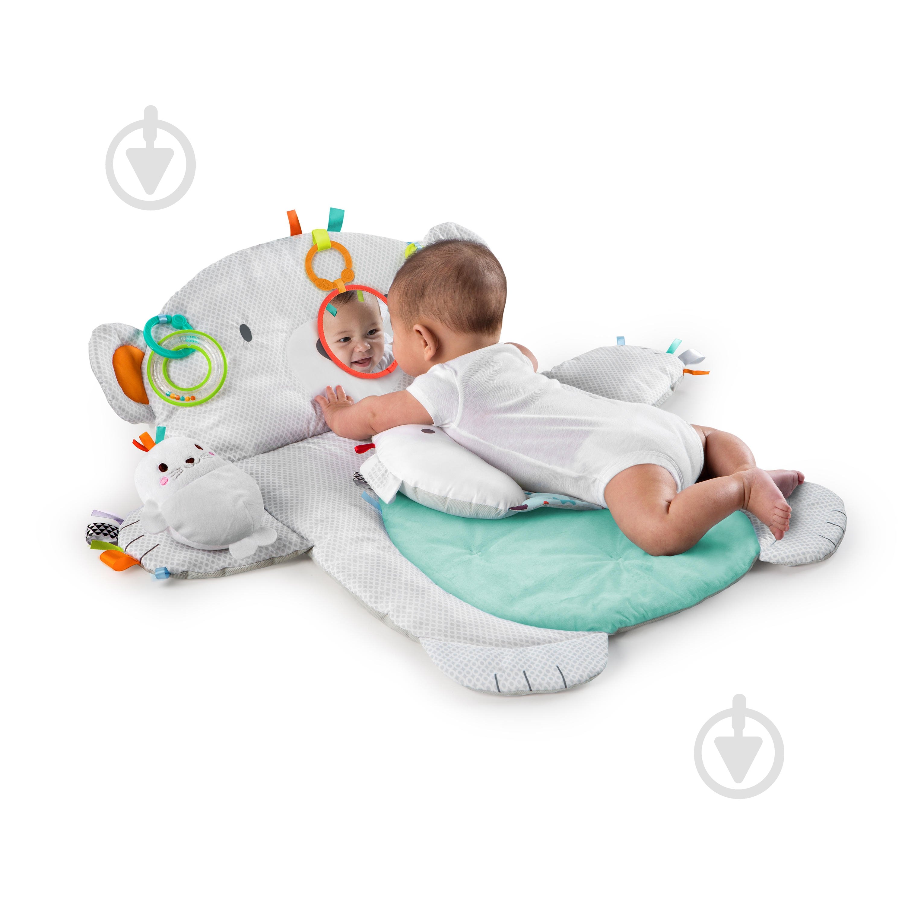 Розвиваючий килимок Bright Starts Tummy Time Prop & Play 10841 - фото 3 Розвиваючий килимок Bright Starts Tummy Time Prop & Play 10841 - фото 3