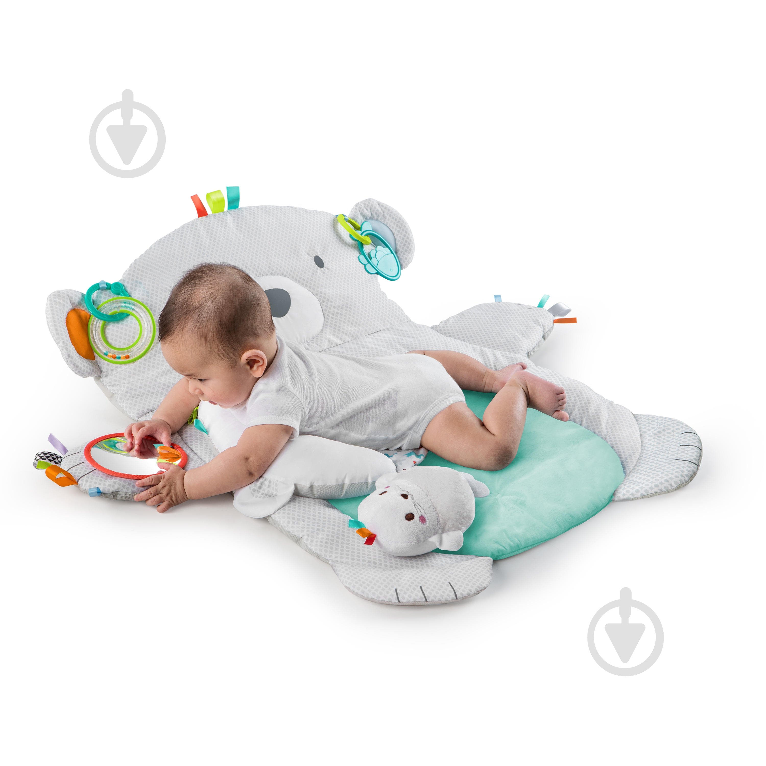 Розвиваючий килимок Bright Starts Tummy Time Prop & Play 10841 - фото 5 Розвиваючий килимок Bright Starts Tummy Time Prop & Play 10841 - фото 5