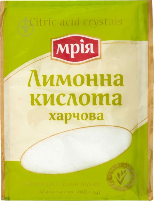 Кислота лимонная ТМ Мрія 100 г (4820154832960) - фото 1 Кислота лимонная ТМ Мрія 100 г (4820154832960) - фото 1