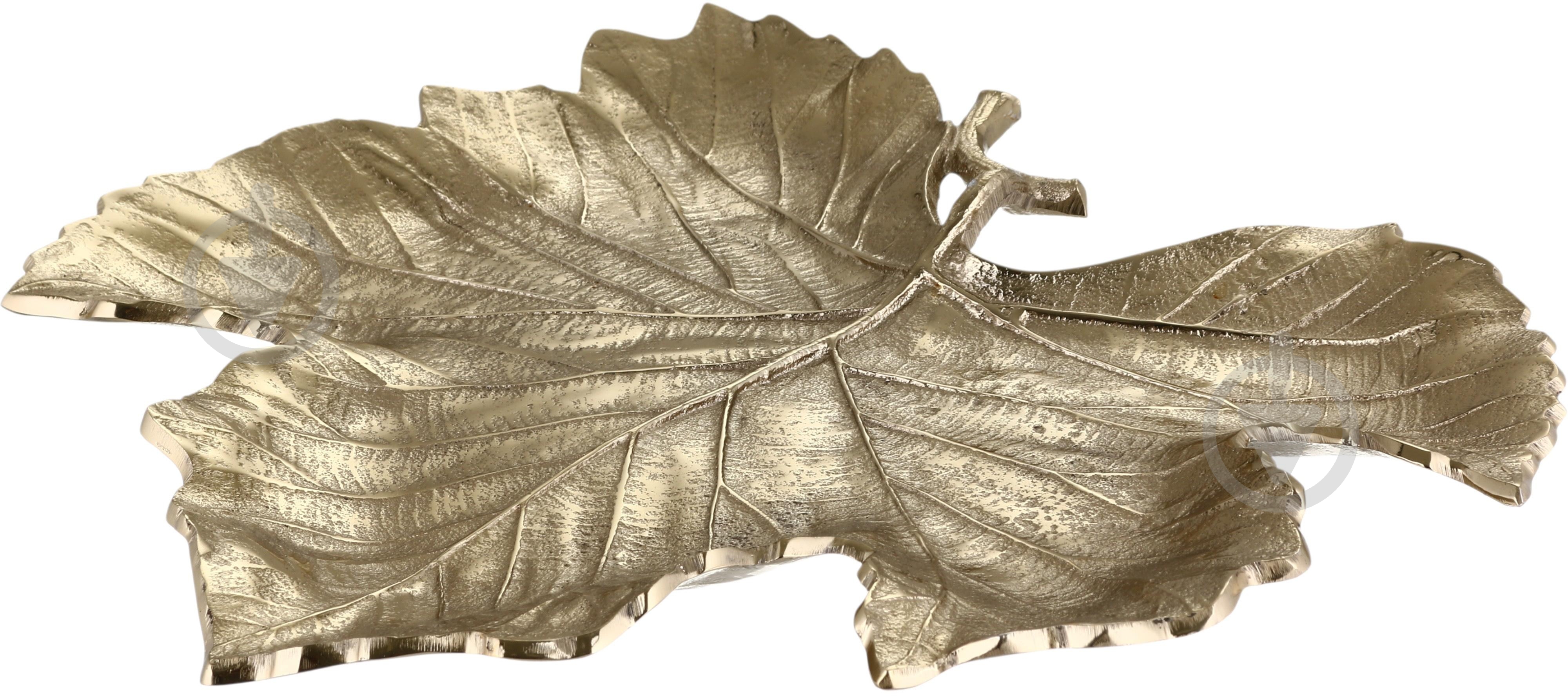 Поднос Inari Leaf алюминий 23х23х2 см - фото 1 Поднос Inari Leaf алюминий 23х23х2 см - фото 1