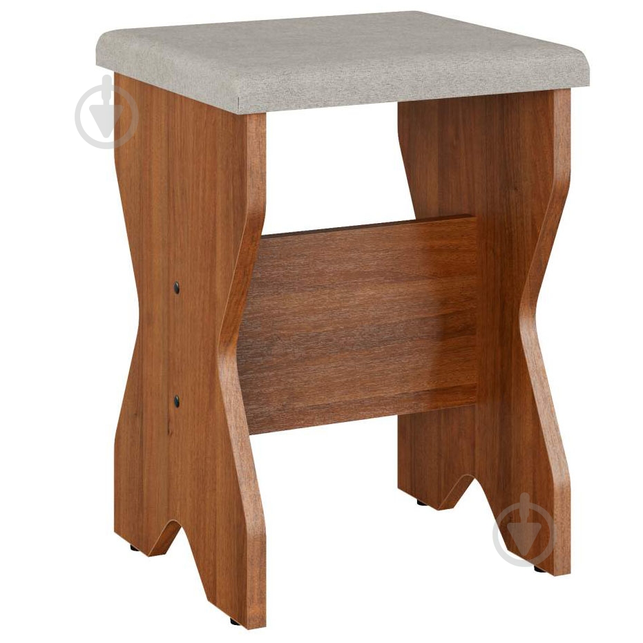 Табурет Компаніт Т-1 балатон сірий / горіх екко - фото 1
