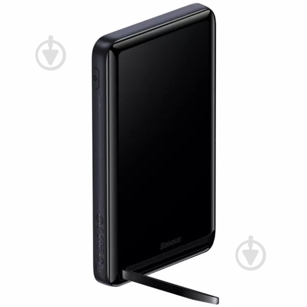 Повербанк BASEUS Magnetic Bracket Wireless 10000 mAh black (PPCX000003) - фото 6