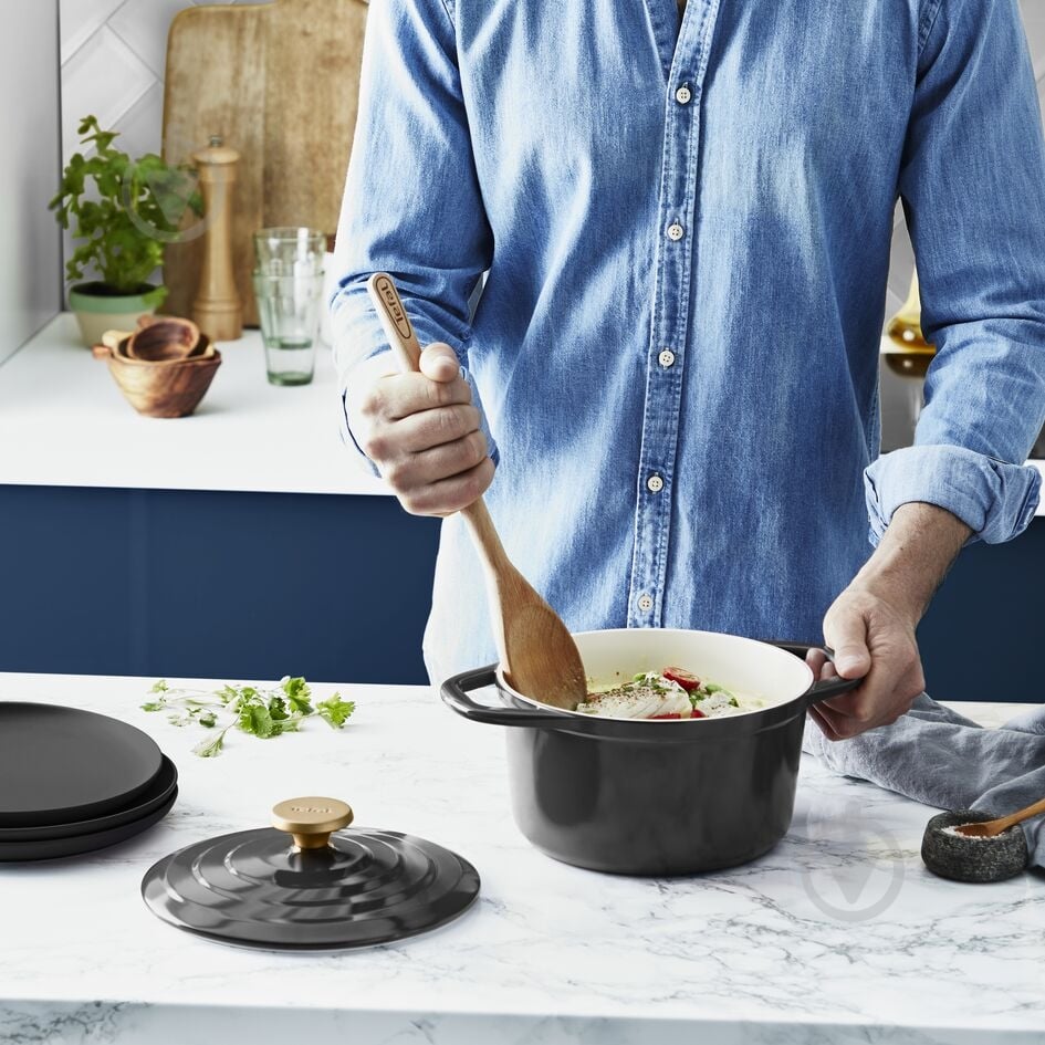 Кастрюля керамическая Tefal Air 3,1 л E2554455 - фото 6
