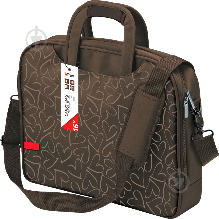 Чехол-сумка Trust Oslo Carry 15.6" brown (17040) - фото 3