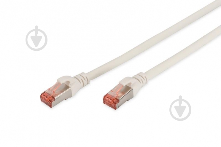 Патч-корд Digitus CAT 6 S-FTP, AWG 27/7, LSZH 1 м белый - фото 1