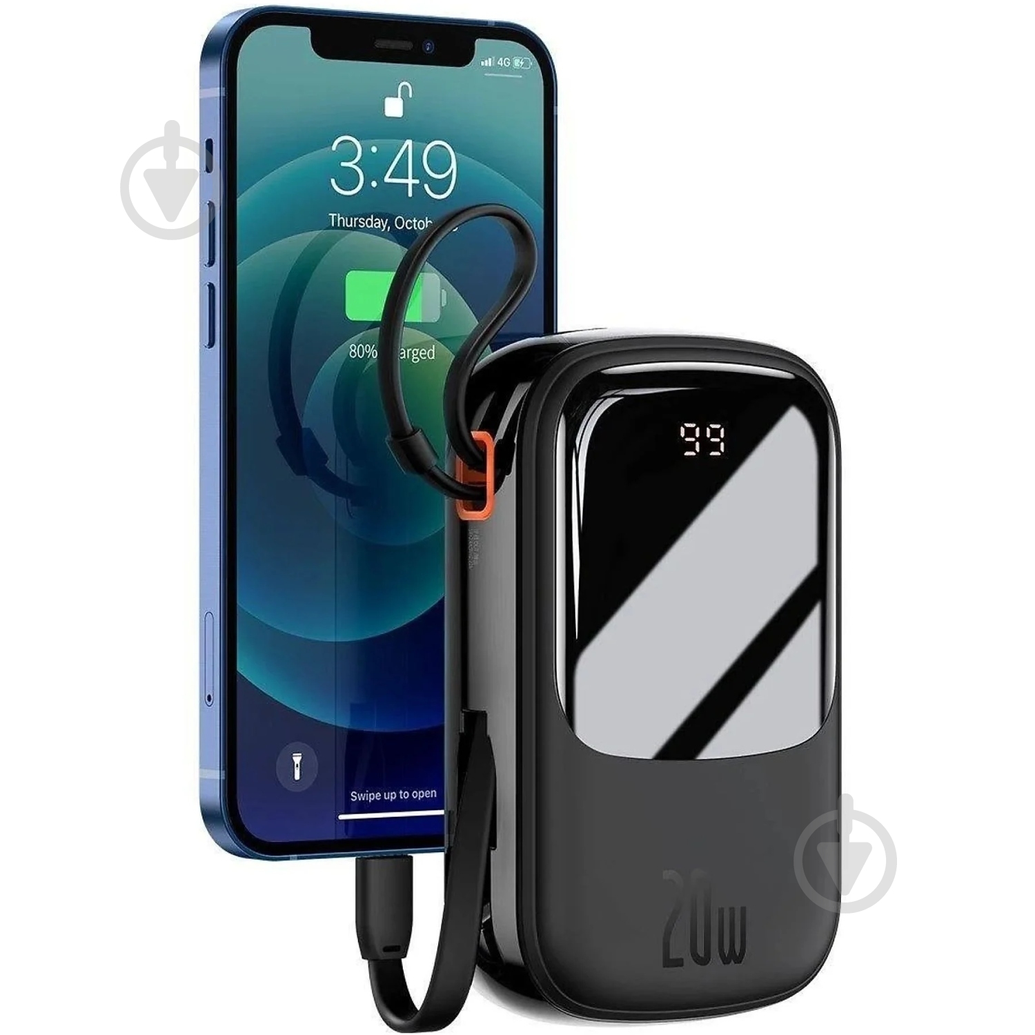 Повербанк BASEUS Qpow 20000 mAh black (PPQD060201) - фото 7 Повербанк BASEUS Qpow 20000 mAh black (PPQD060201) - фото 7