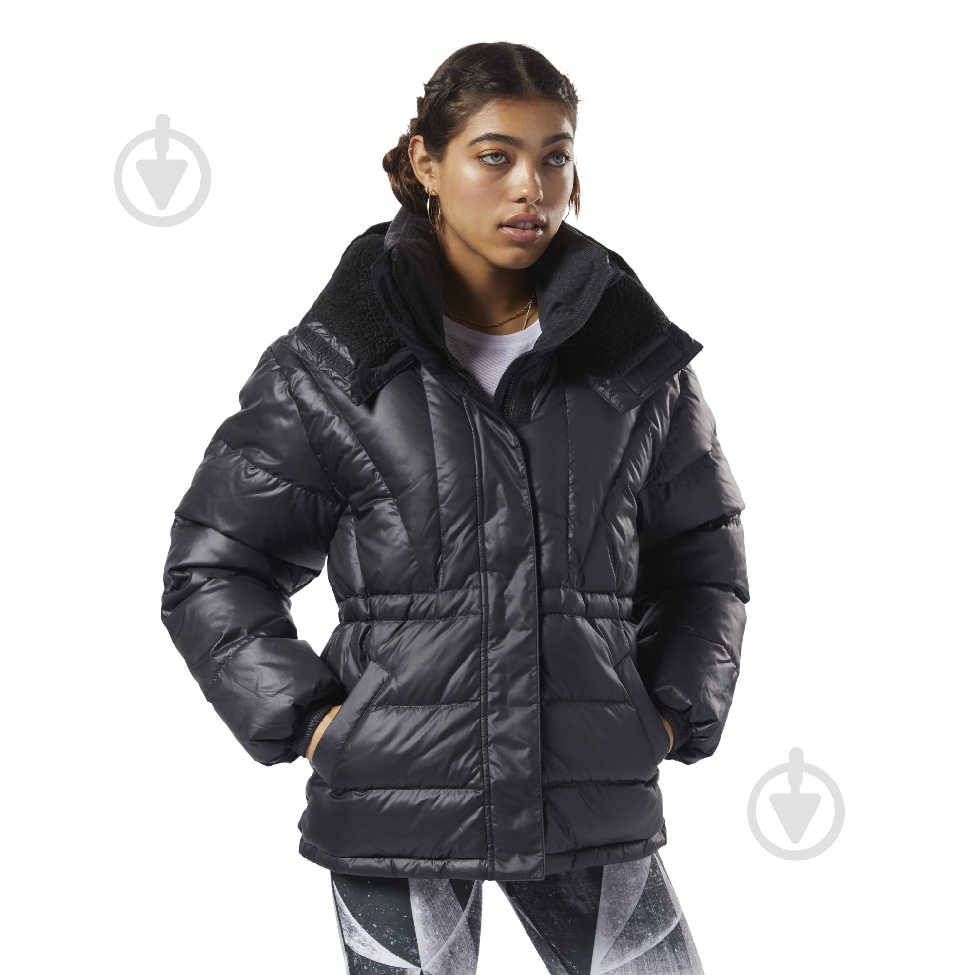 Пуховик Reebok CL DOWN MID JACKET DY5991 р.XL черный - фото 1 Пуховик Reebok CL DOWN MID JACKET DY5991 р.XL черный - фото 1