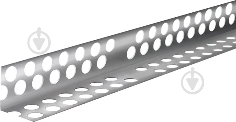 Уголок перфорированный алюминиевый 30х30 мм 2,5 м - фото 1