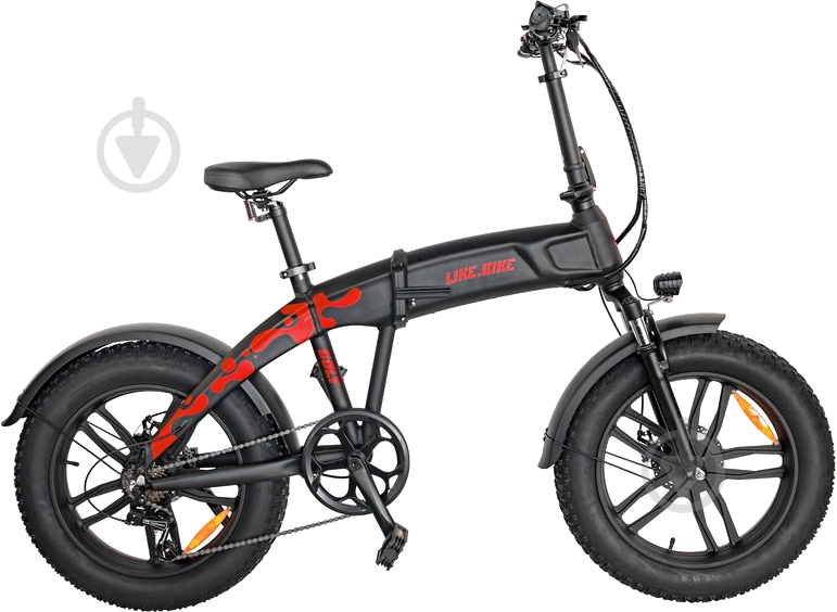 Электровелосипед LIKE.BIKE Colt Black/Red - фото 1