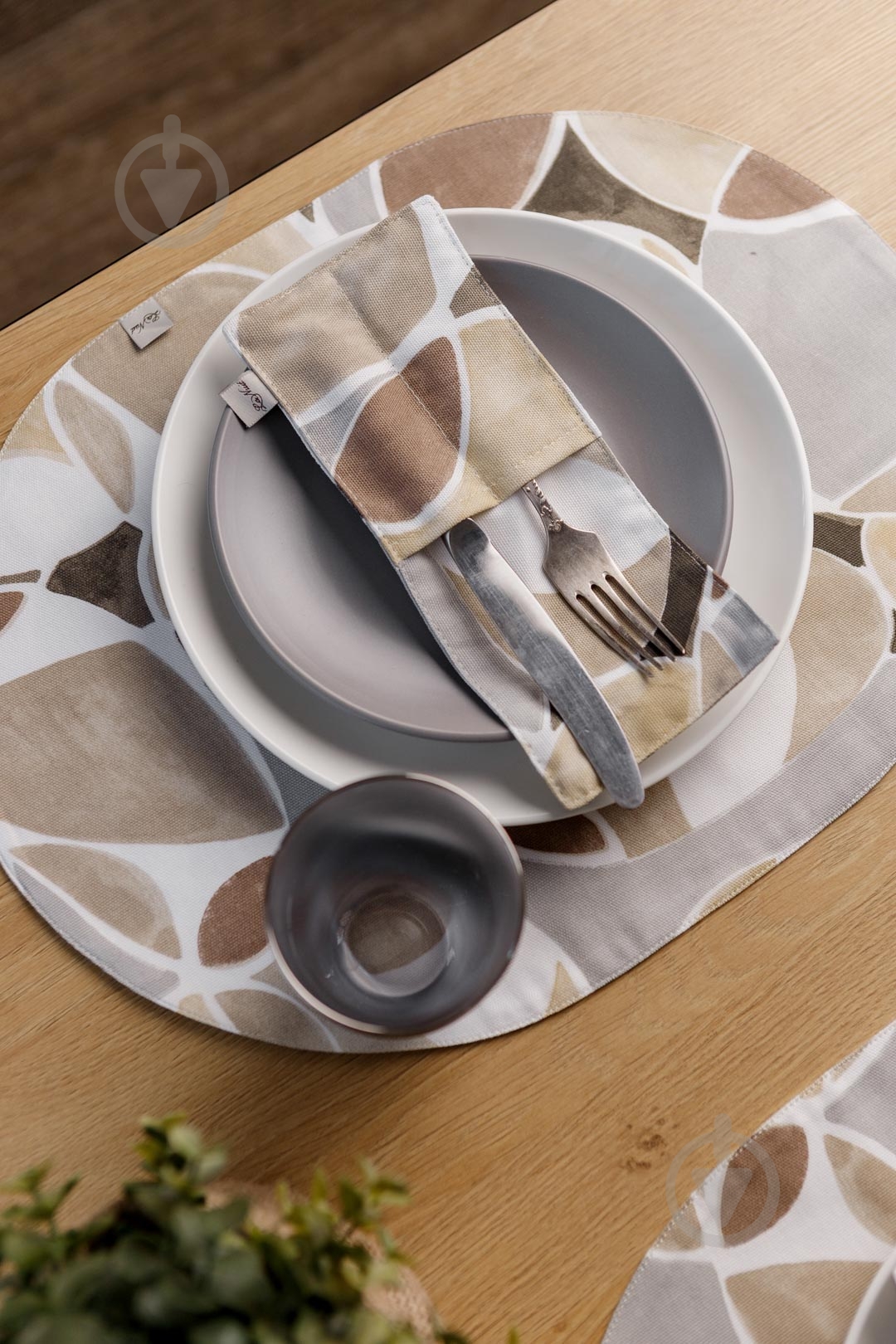 Чехол для приборов La Nuit "КАМНИ" 10x24 см - фото 7 Чехол для приборов La Nuit "КАМНИ" 10x24 см - фото 7