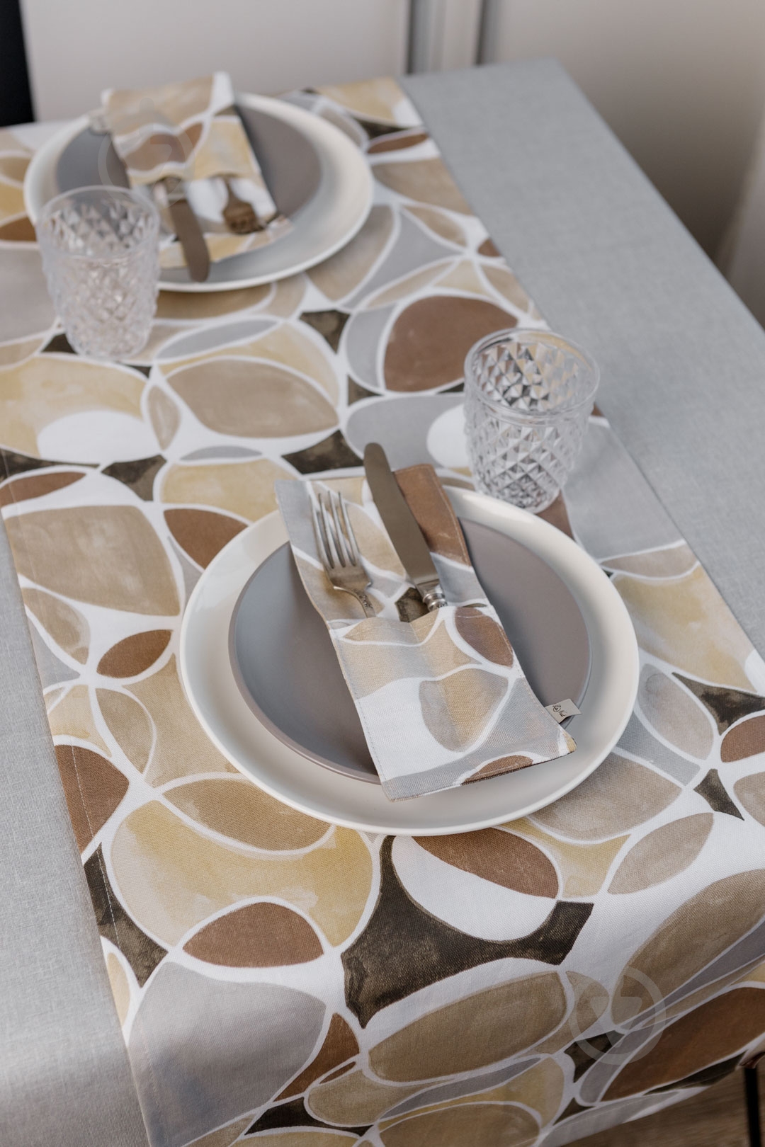 Чехол для приборов La Nuit "КАМНИ" 10x24 см - фото 12 Чехол для приборов La Nuit "КАМНИ" 10x24 см - фото 12