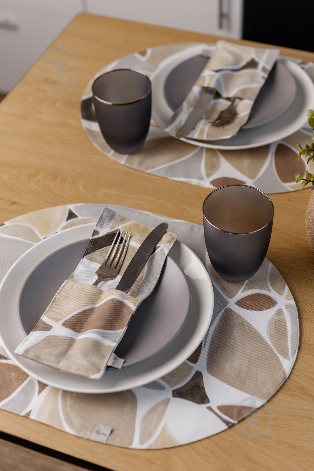 Чехол для приборов La Nuit "КАМНИ" 10x24 см - фото 6 Чехол для приборов La Nuit "КАМНИ" 10x24 см - фото 6