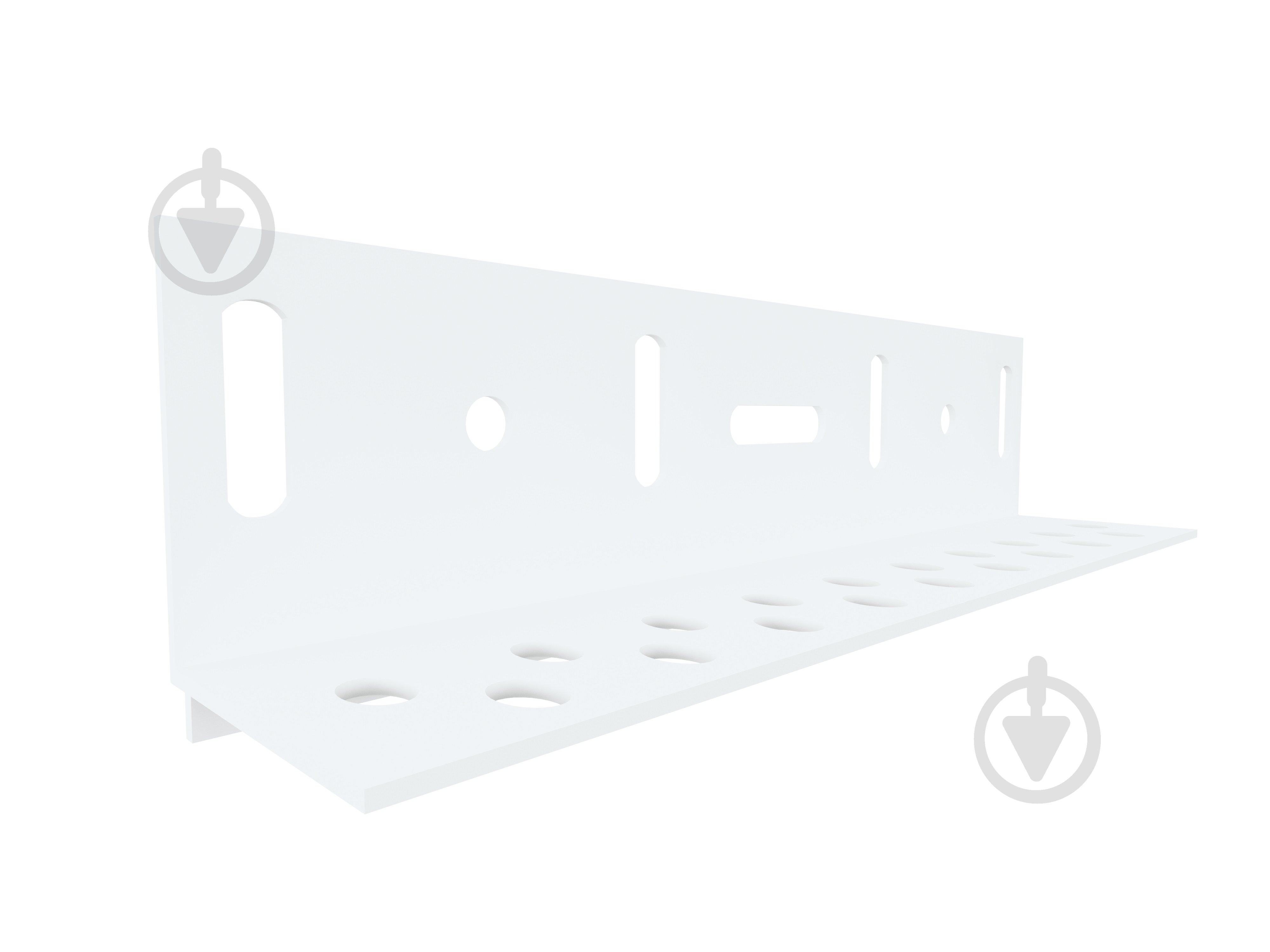 Профиль ПВХ цокольный универсальный 2,5 м - фото 1