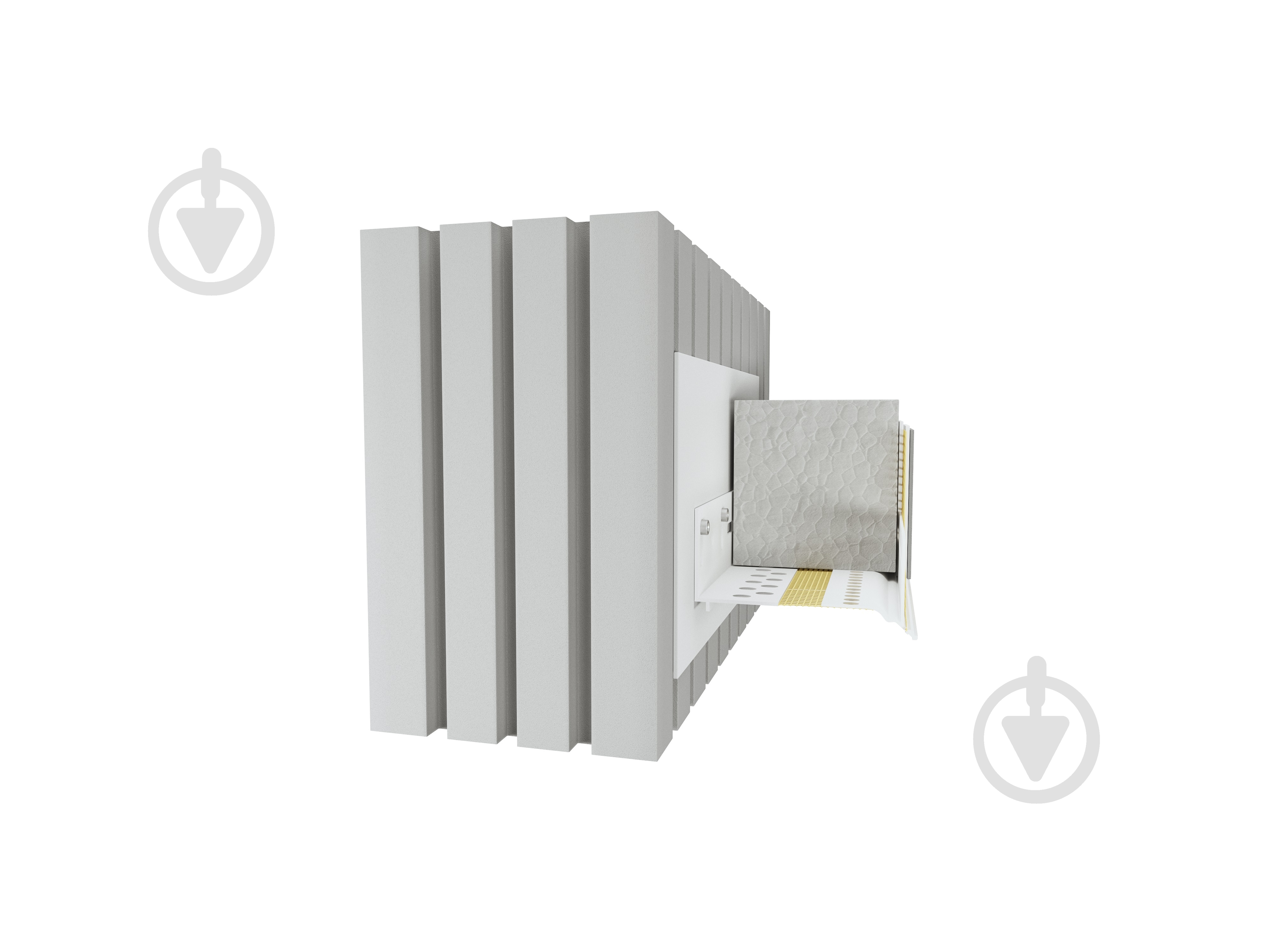 Профиль ПВХ цокольный универсальный 2,5 м - фото 2