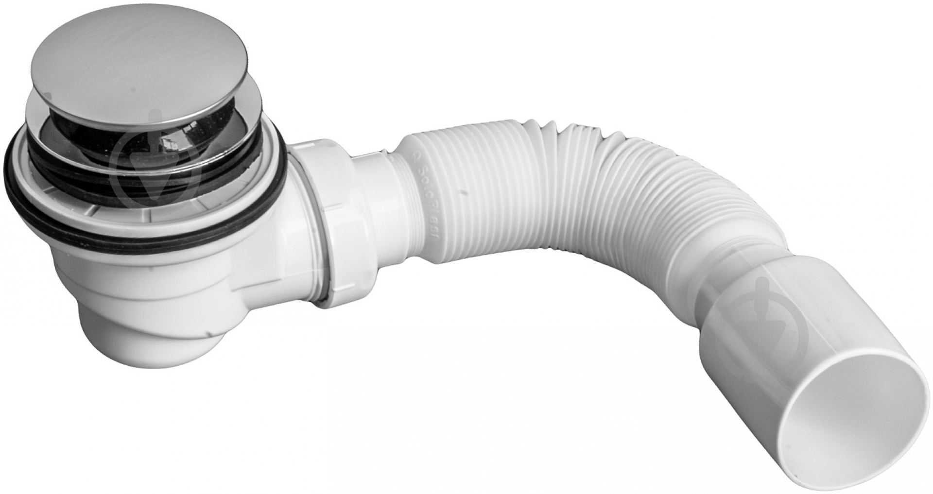 Сифон для поддона SoloPlast Душ Д0230 с Гофротрубой - фото 1