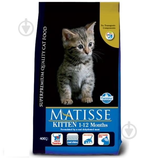 Корм сухой для котов Farmina Matisse Kitten с курицей 400 г - фото 1 Корм сухой для котов Farmina Matisse Kitten с курицей 400 г - фото 1