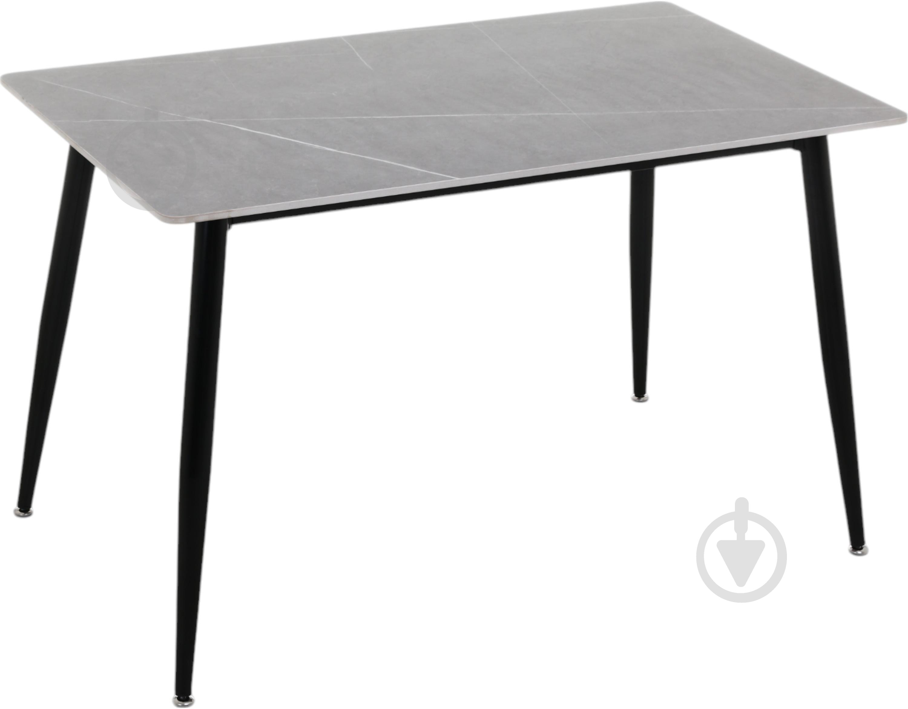 Стол Urban ceramic 1200x700x750мм серый матовый/черный - фото 2