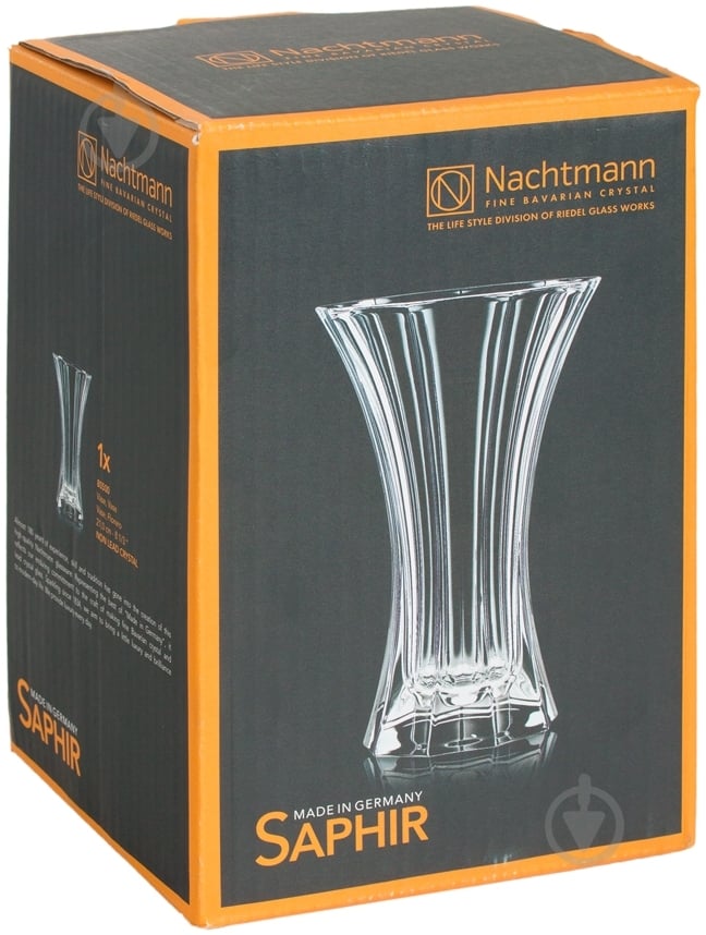Ваза стеклянная Nachtmann Saphir 18985 21 см прозрачная 18985 - фото 2