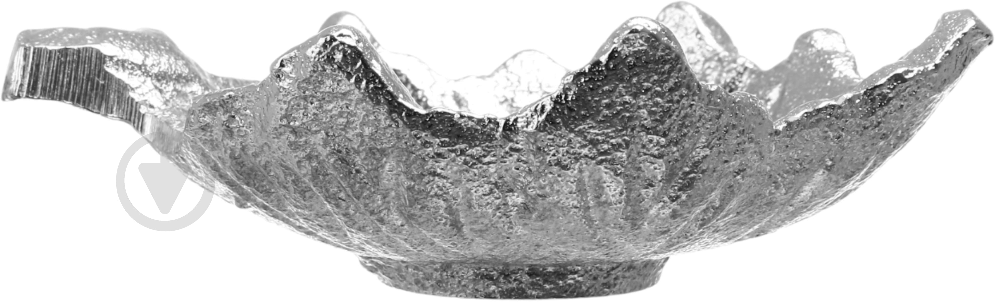 Поднос декоративный Inari Leaf 11х8х4 см серебристая - фото 2
