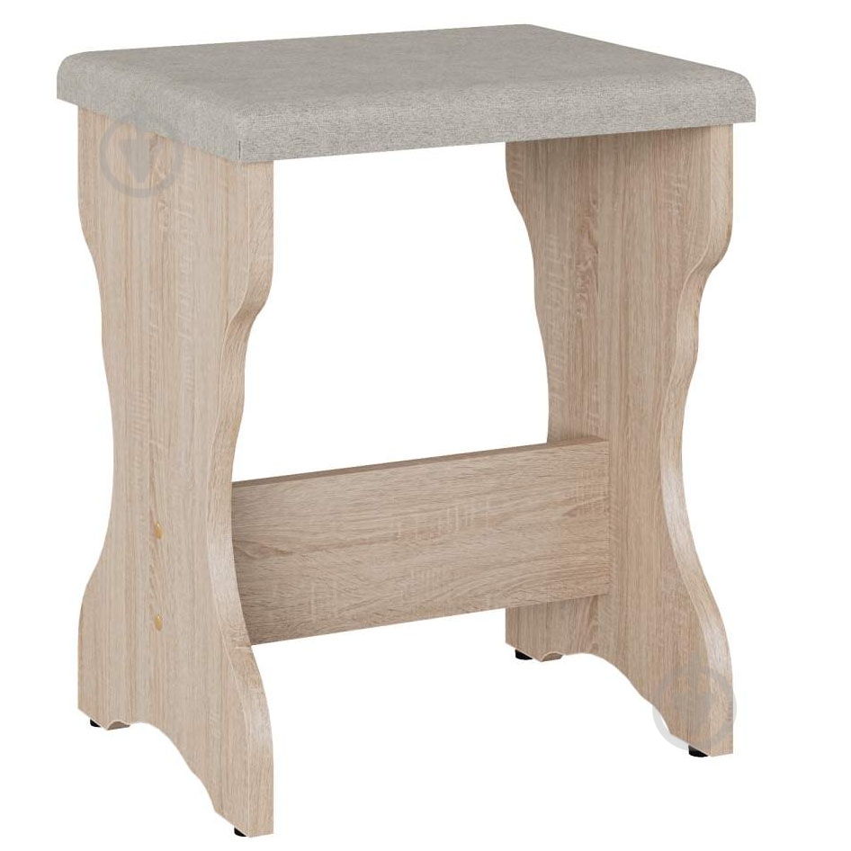 Табурет Компанит Т-2 балатон серый / дуб сонома - фото 1