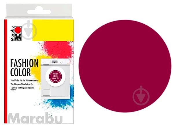 Барвник для тканин 91190234 (30 г) темно-червоний Marabu - фото 1