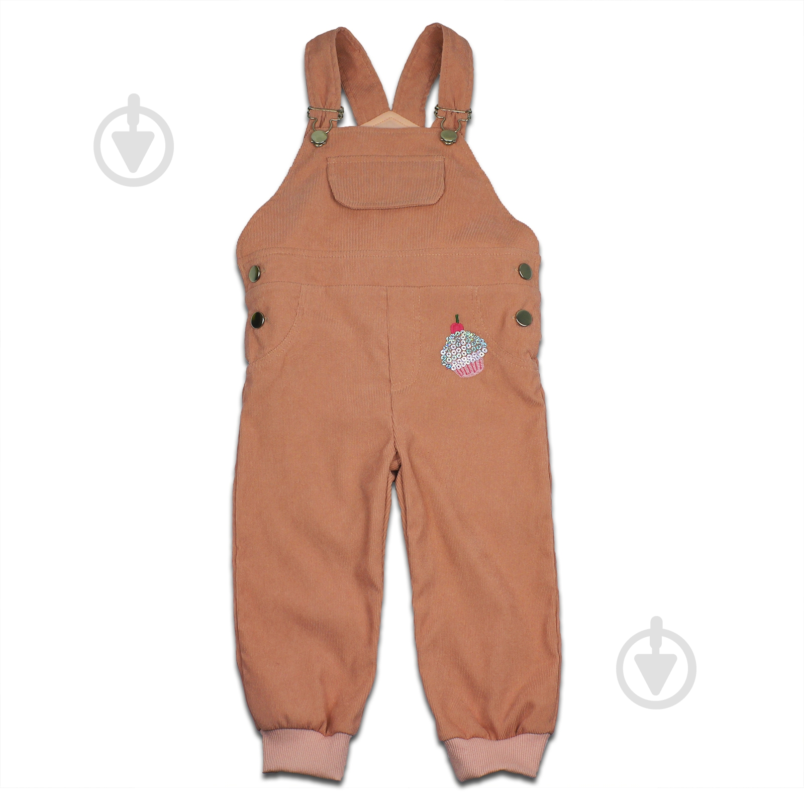Комбінезон для дівчинки Danaya на підтяжках р.104 бежевий ВЛ20-110 - фото 1