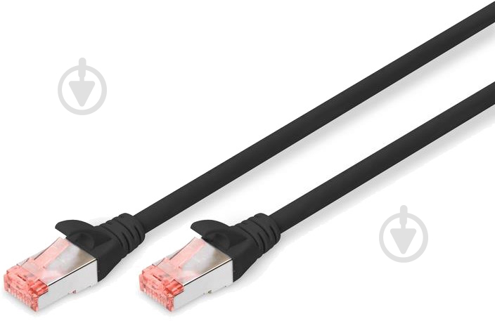 Патч-корд Digitus CAT 6 S-FTP (DK-1644-050/BL) 5 м черный - фото 1 Патч-корд Digitus CAT 6 S-FTP (DK-1644-050/BL) 5 м черный - фото 1