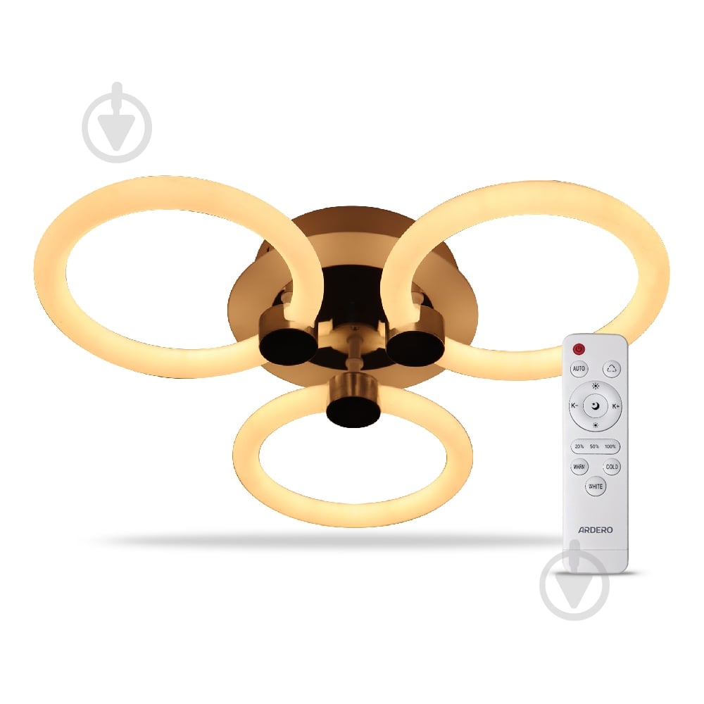 Люстра светодиодная ARDERO Felicity 3x47 Вт LED-модуль белый с серебристым AL6133ARD 47W FELICITY - фото 1