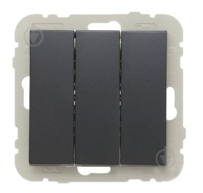 Efapel Logus без подсветки 10 А 250В черный 21088 TPM - фото 2