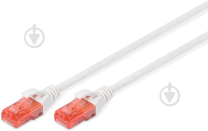 Патч-корд Digitus CAT 6 UTP (DK-1617-005/WH) 0,5 м белый - фото 1