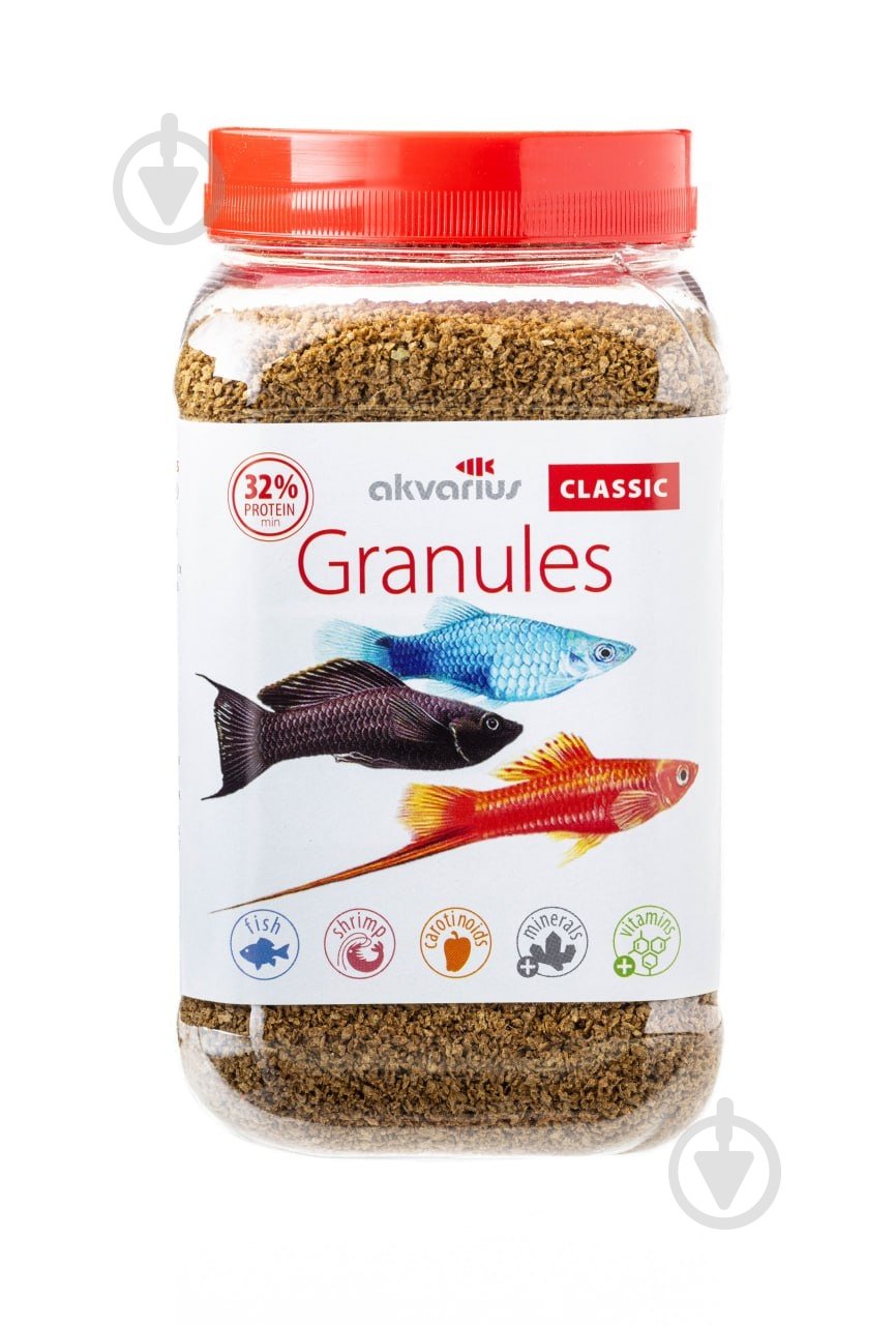 Корм Акваріус Классик меню гранулы 250 г - фото 1 Корм Акваріус Классик меню гранулы 250 г - фото 1