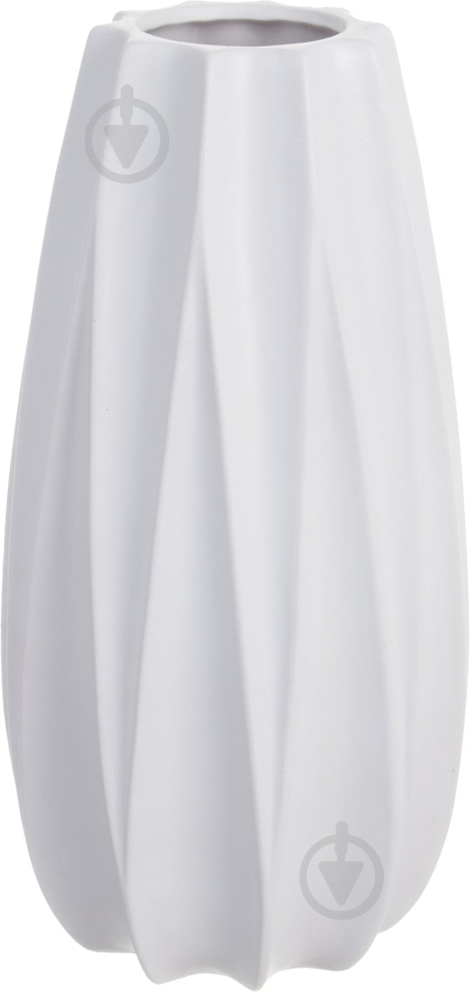 Ваза керамическая Elegant 15.2х30.5 см 30,5 см белая 12979 - фото 1