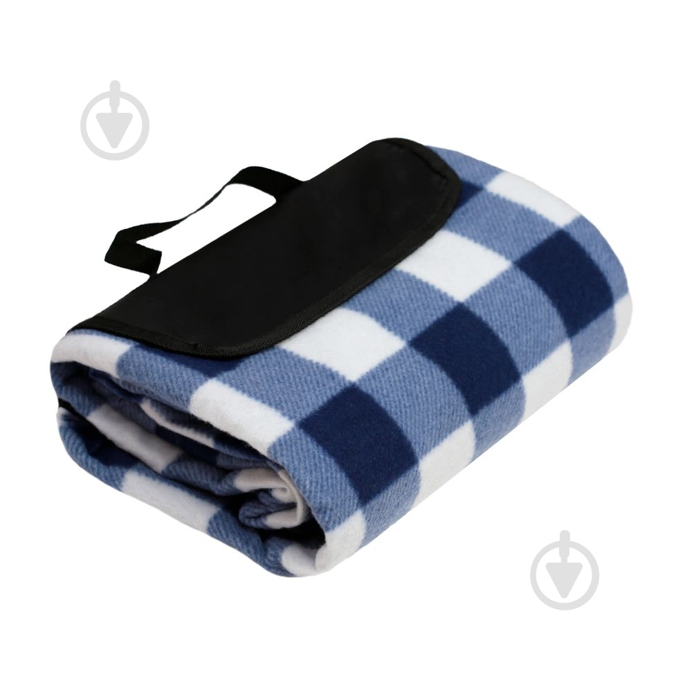 Плед Picnic 130x180 см синий с белым Soft Me - фото 1