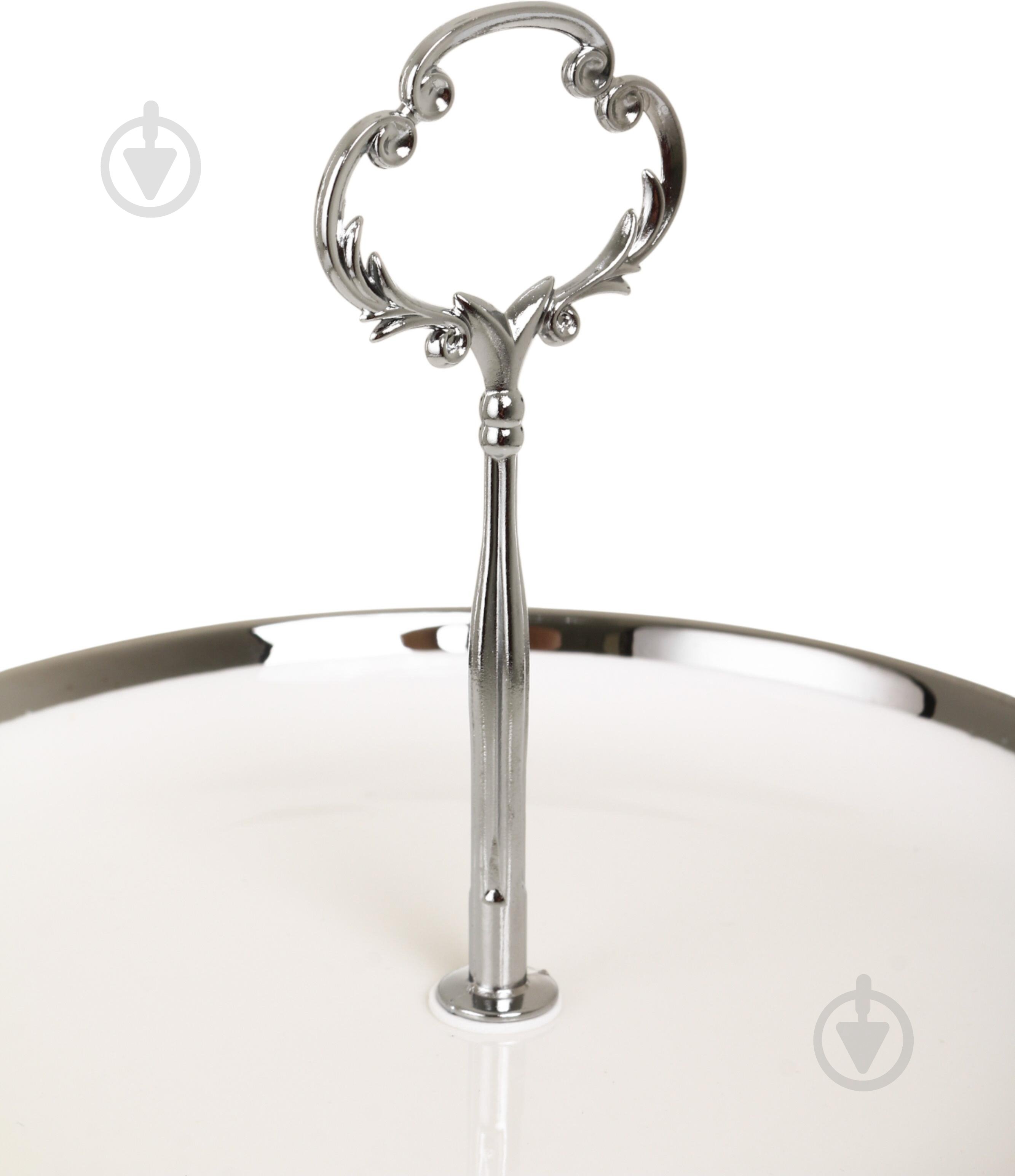 Фруктовниця двоярусна Fiora Moonlight 19х2,5/25х3 см порцеляна - фото 2 Фруктовниця двоярусна Fiora Moonlight 19х2,5/25х3 см порцеляна - фото 2