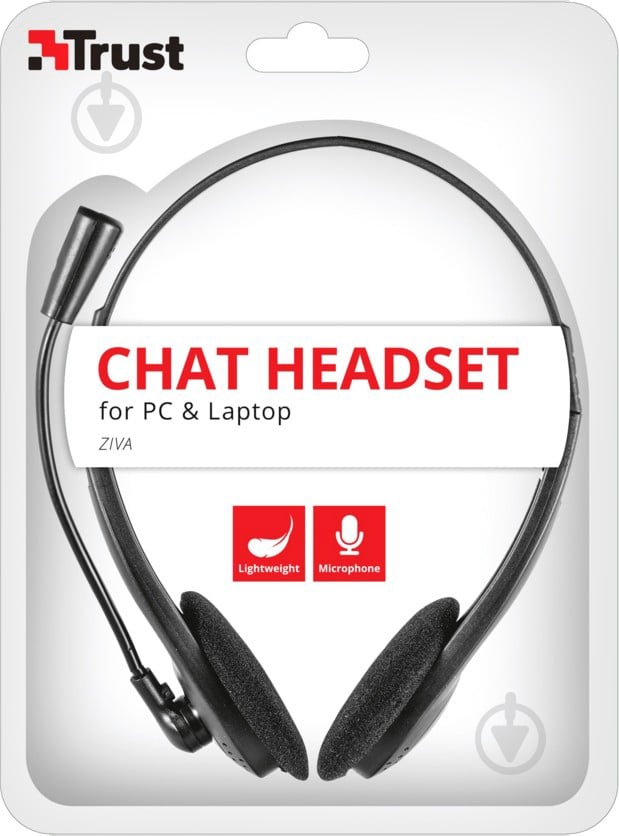 Гарнитура Trust Ziva Chat Headset 21517 (21517) - фото 5 Гарнитура Trust Ziva Chat Headset 21517 (21517) - фото 5