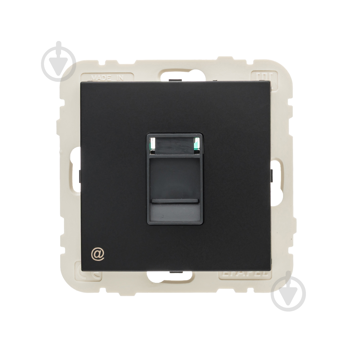 Розетка компьютерная Efapel Logus IP20 черный матовый 21453 TPM - фото 3