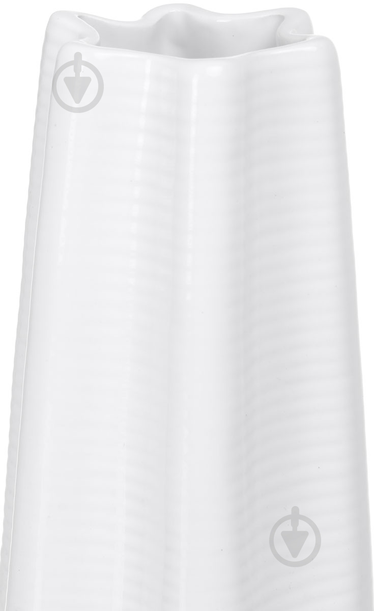 Ваза керамическая Iceberg 11.5х35.5 см 35,5 см белая 14994 - фото 2