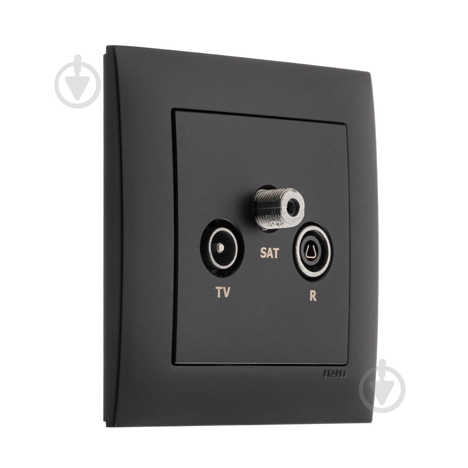 Розетка TV+R/SAT оконечная Efapel Logus IP20 черный матовый 21543 TPM - фото 2