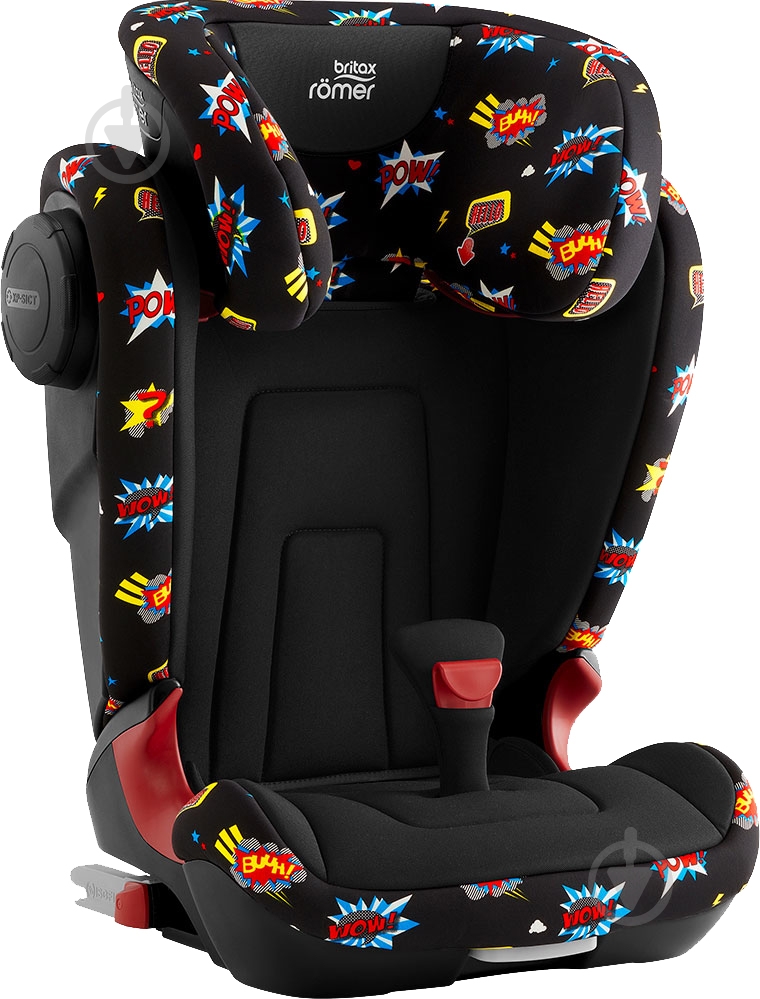 Автокресло Britax-Romer Kidfix2 S Comic Fun черный с рисунком 2000031878 - фото 4