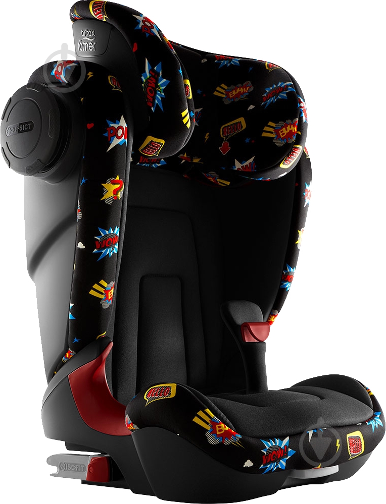 Автокресло Britax-Romer Kidfix2 S Comic Fun черный с рисунком 2000031878 - фото 7